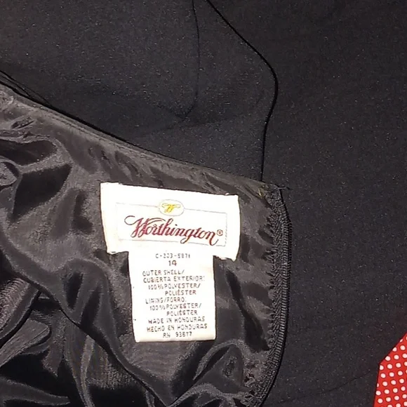Worthington sheath black dress 14 - Picture 3 of 9